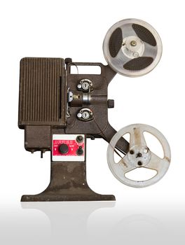 Analogue  movie projector with reels 