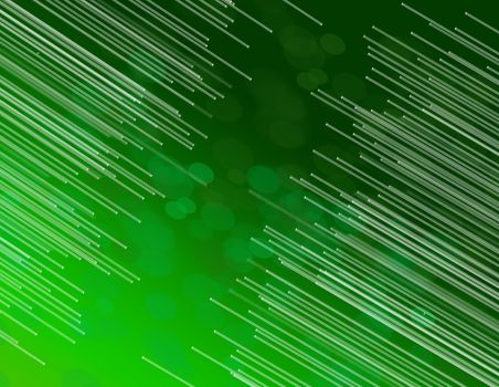 Green fiber optic abstract.