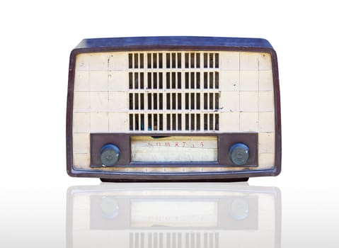 Vintage radio isolated