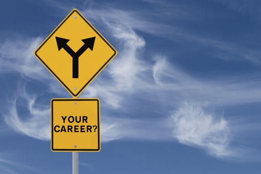 Career Decision Road Sign