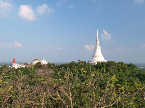 View of Maha Samanaram temple in Petchburi ,Thailand    