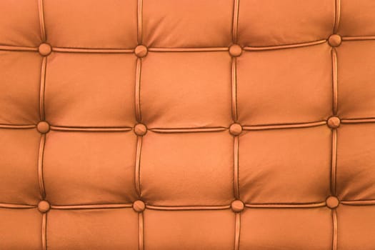 picture of orange genuine leather