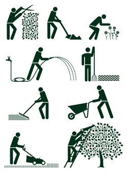 Gardening pictogram