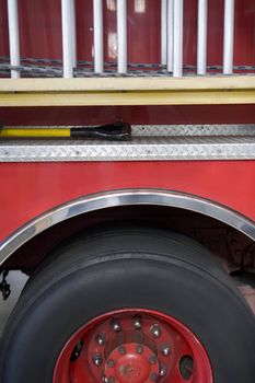 Detail of a fire engine