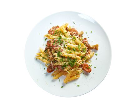  Italian Penne rigate pasta with 