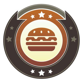 Hamburger imperial button