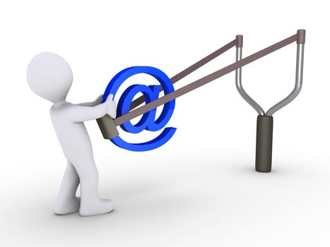 Sending e-mail using slingshot