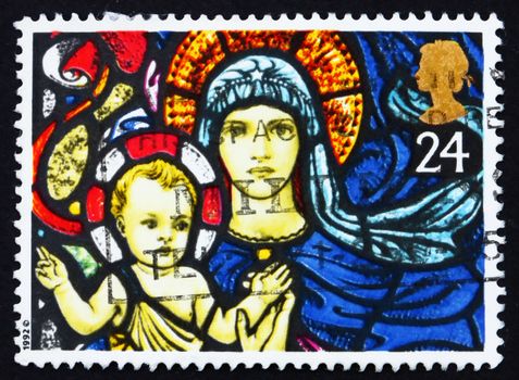 Postage stamp GB 1992 Madonna and Child, Christmas