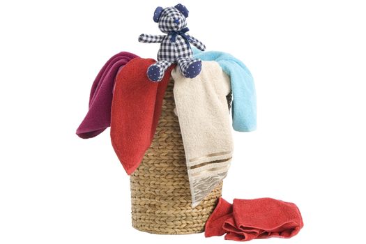 Laundry Basket and towels