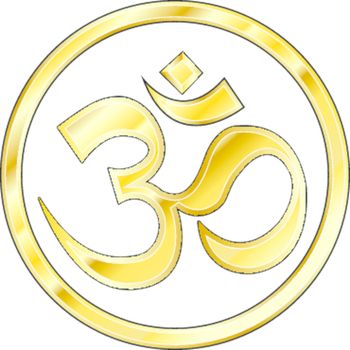 Gold Hindu Om icon