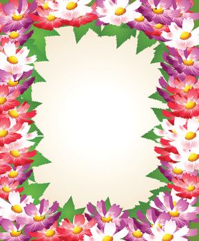 vector background with flower