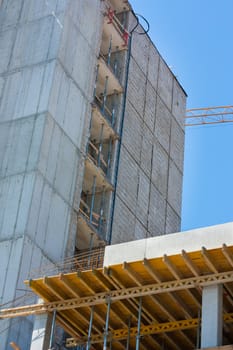 Structure of buildings under construction
