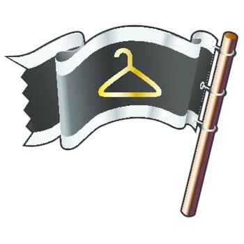 Coat hanger pirate flag
