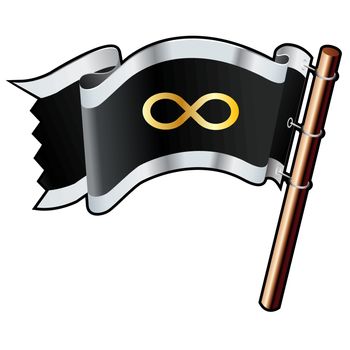 Infinity pirate flag