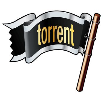 Torrent pirate flag
