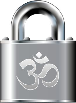 Hindu Om secure lock