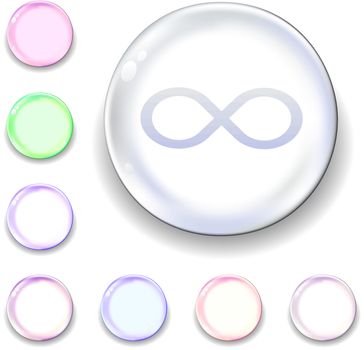 Infinity glass orb icon