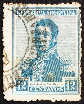 Postage stamp Argentina 1917 Jose de San Martin, General