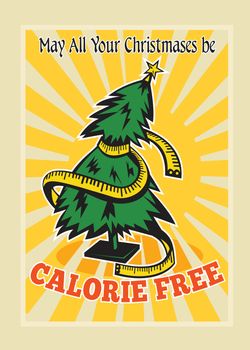 Calorie Free Christmas Tree Tape Measure