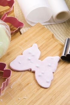 Homemade frosting decoration