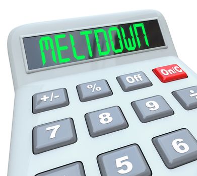 Meltdown - Financial Budget Problems on Calculator Problem