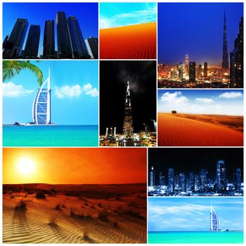 Collage of United Arab Emirates images