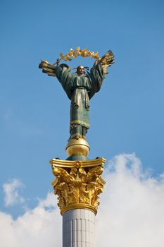 The Independence monument in Kiev, Ukraine, Europe