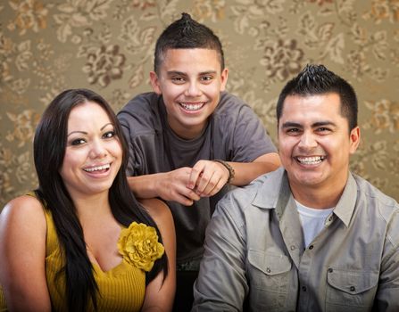 Latino Family Laughing Together