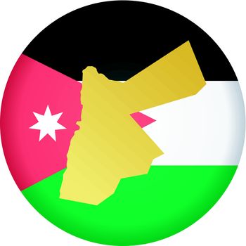 flag button in colours of Jordan