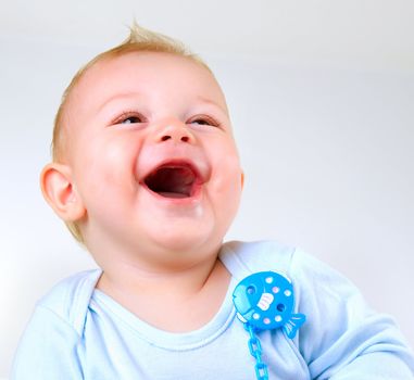 Cute Baby Boy Laughing