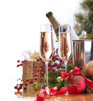 New Year Celebration.Champagne