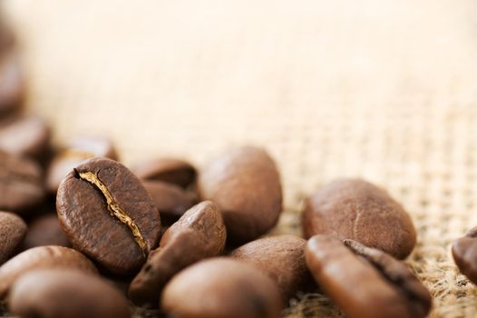 Coffee Beans. Selective Focus 