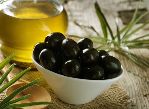 Black Olives and Virgin Olive Oil