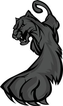 Prowling Panther Mascot Body Vector Illustration