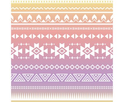 Tribal aztec ombre seamless pattern