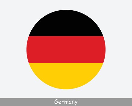 Germany Round Flag
