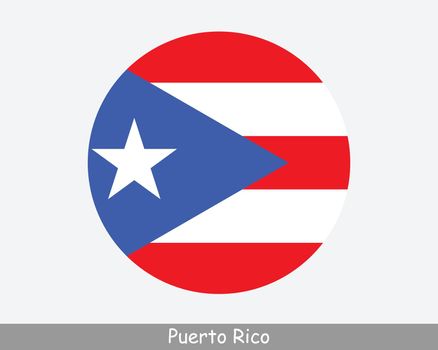 Puerto Rico Round Flag