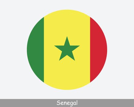 Senegal Round Flag