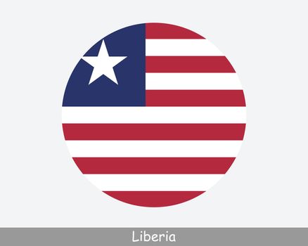 Liberia Round Flag