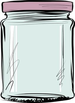 glass jar isolated icon design