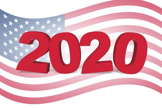 Vote presidential election 2020 in United States of America.