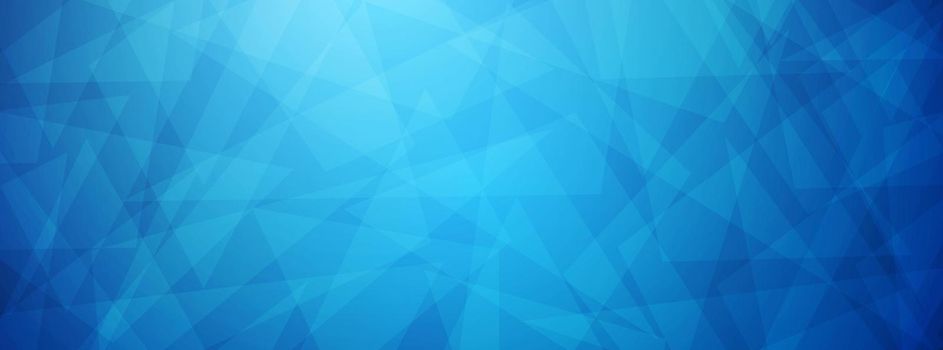 Abstract blue overlapping triangle background