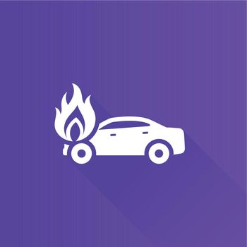 Metro Icon - Car on fire