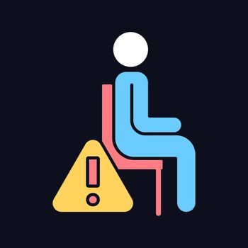 Remain seated RGB color manual label icon for dark theme