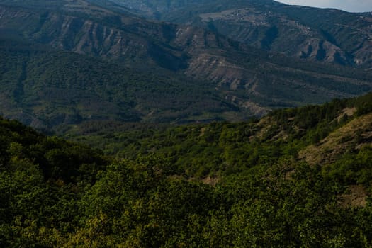 Slope of Caucasus mountain in Georgia