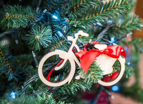 Christmas tree with bike