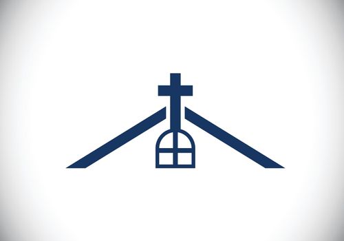 Church logo. Christian symbols. The cross of Jesus. the Christian sign