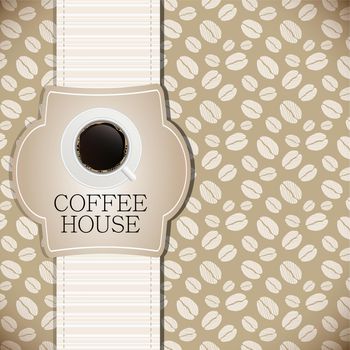 Coffee house menu template vector illustration