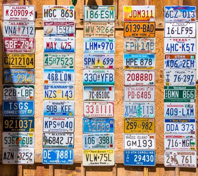 License Plates Collage