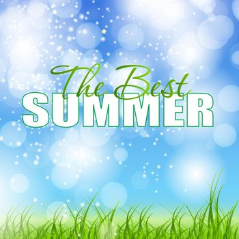 summer holidays poster vector illustration